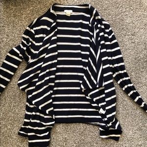 Nautical J Crew Striped Cardigan XXS